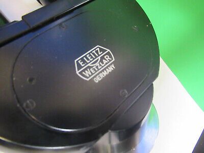 ERNST LEITZ GERMANY BINOCULAR HEAD OPTICS MICROSCOPE PART AS PICTURED &3-C-20