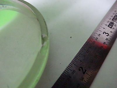 OPTICAL LARGE CONVEX CONCAVE LENS [chip on edge] LASER OPTICS AS IS BIN#V7-40