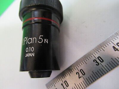 OLYMPUS JAPAN MPLAN 5 N OBJECTIVE LENS MICROSCOPE PART AS PICTURED &Z9-A-100