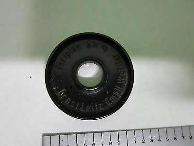 MICROSCOPE PART LEITZ GERMANY 6X EYEPIECE LENS OPTICS AS IS BIN#V1-15