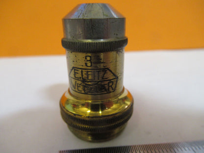 ANTIQUE ERNST LEITZ WETZLAR BRASS OBJECTIVE MICROSCOPE PART AS PICTURED 4b-ft-47