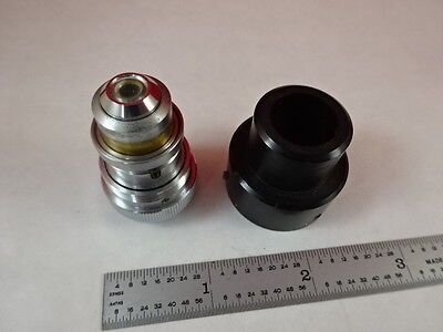 MICROSCOPE PART OBJECTIVE NIKON UNKNOWN OPTICS AS IS #S4-A-08