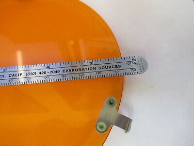 OPTICAL HUGE PLASTIC FILTER ORANGE PLATE OPTICS AS PICTURED &A7-B-28