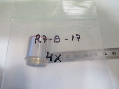 OLYMPUS JAPAN 4X PLAN INFINITY OBJECTIVE MICROSCOPE PART AS PICTURED &R7-B-17