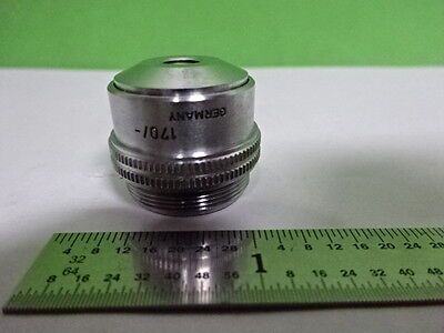 MICROSCOPE PART OBJECTIVE LEITZ WETZLAR GERMANY 3.5X OPTICS AS IS B#4-DT-A-4