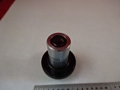 MICROSCOPE PART ZEISS GERMANY OBJECTIVE 8X POLMI OPTICS AS IS #T2-B-03