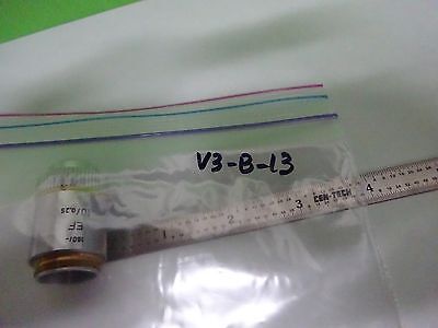 MICROSCOPE PART OBJECTIVE LEITZ GERMANY EF 10X OPTICS AS IS BIN#V3-B-13