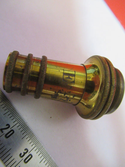 ANTIQUE  CARL ZEISS GERMANY "E" OBJECTIVE MICROSCOPE PART AS PICTURED G4-A-109