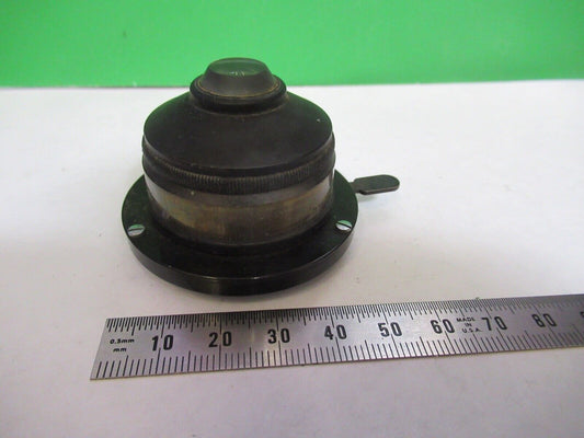 ANTIQUE SPENCER CONDENSER + IRIS OPTICS MICROSCOPE PART AS Pictured Z7-FT-65