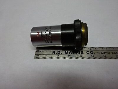 MICROSCOPE PART OBJECTIVE AUS JENA GERMANY POL 12.5X [dirty] OPTICS AS IS #84-16