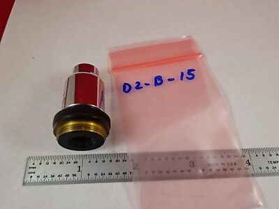 MICROSCOPE PART WILD SWISS OBJECTIVE LENS 40X OPTICS AS IS B#D2-B-15