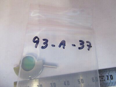 OPTICAL GLASS MOUNTED GREEN FILTER MICROSCOPE PART OPTICS AS PICTURED #93-A-37