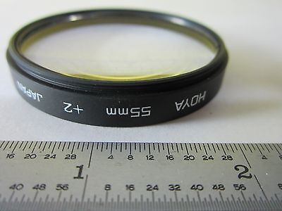 OPTICAL LENS CONVEX CONCAVE HOYA 55 mm +2 LASER OPTICS AS IS BIN#15-B-03