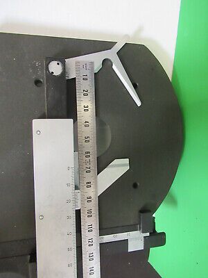 STAGE XY TABLE SPECIMEN ZEISS GERMANY MICROSCOPE PART AS PICTURED &A9-B-39