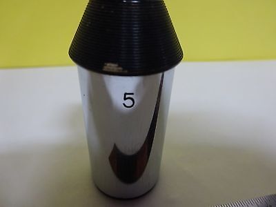 OPTICAL MICROSCOPE PART ANTIQUE EYEPIECE OCULAR 5X OPTICS AS IS BIN#4V-FL-13