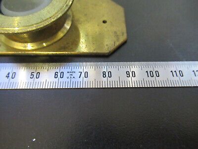 ANTIQUE BRASS COMPRESSORIUM  SLIDE UK MICROSCOPE PART AS PICTURED &P5-A-99