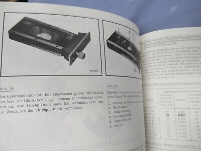 LEITZ GERMANY BROCHURE MEASURING TOOLMAKER MICROSCOPE PART AS PICTURE &A9-A-117