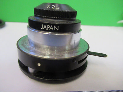 OLYMPUS JAPAN CONDENSER + IRIS OPTICS  MICROSCOPE PART AS PICTURED Z6-A-25