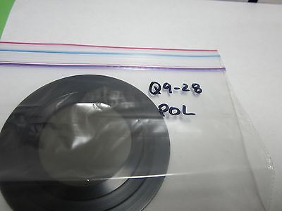 OPTICAL MICROSCOPE PART LARGE POLARIZER OPTICS BIN#Q9-28