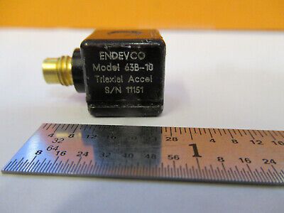 ENDEVCO 63B-10 TRIAXIAL ACCELEROMETER VIBRATION SENSOR AS PICTURED &50-A-47