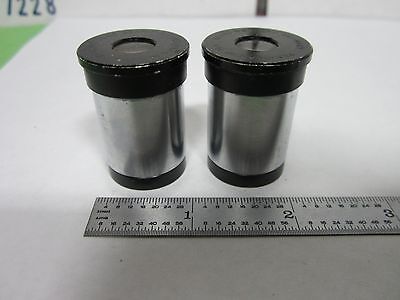 FOR PARTS MICROSCOPE LOT 2 EA EYEPIECES LEITZ GERMANY NF 10X OPTICS BIN#R6-26