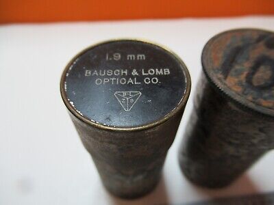 FOR PARTS REPAIR BAUSCH OBJECTIVE CAN 2X ANTIQUE MICROSCOPE AS PICTURED &16-B-90