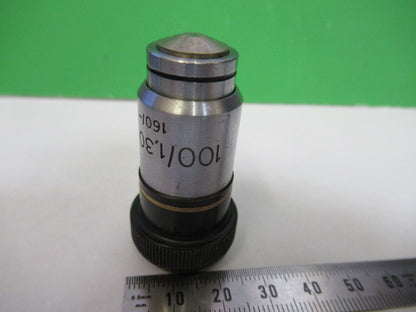 MICROSCOPE PART OBJECTIVE ZEISS WINKEL 100X GERMANY OPTICS AS PICTURED #S2-C-94