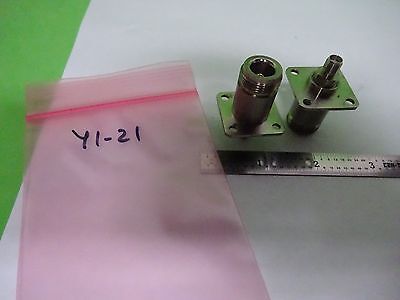 WEINSCHEL CONNECTOR ADAPTER N to SMA BULKHEAD RF MICROWAVE FREQUENCY BIN#Y1-21