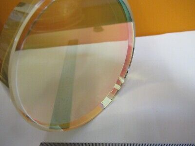 OPTICAL FLAT COATED 3" DIAMETER ZERODUR LASER OPTICS AS PICTURED &16-A-05