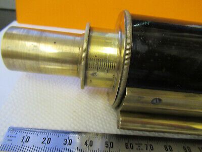 ANTIQUE CARL ZEISS BRASS TUBUS + NOSEPIECE MICROSCOPE PART AS PICTURED P9-A-83