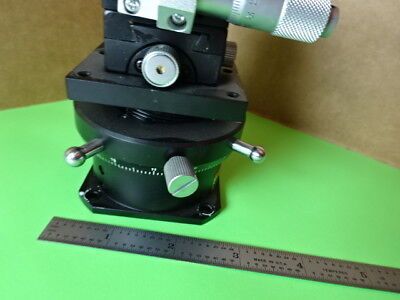 SIGMA KOKI ROTATABLE OPTICAL LASER STAGE MICROMETER PRO OPTICS AS IS #L5-B-10