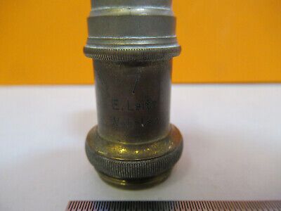 ANTIQUE LEITZ GERMANY OBJECTIVE "7" LENS MICROSCOPE PART AS PICTURED &A2-FT-86