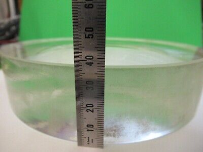 HUGE OPTICAL THICK PLANO CONCAVE LENS MIL SPEC LASER OPTICS AS PICTURED 18-A-43B