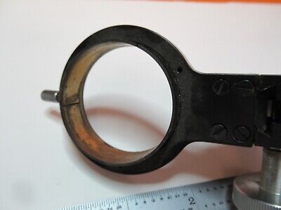 LEITZ WETZLAR GERMANY BRASS CONDENSER HOLDER for MICROSCOPE AS PICTURED &16-C-14