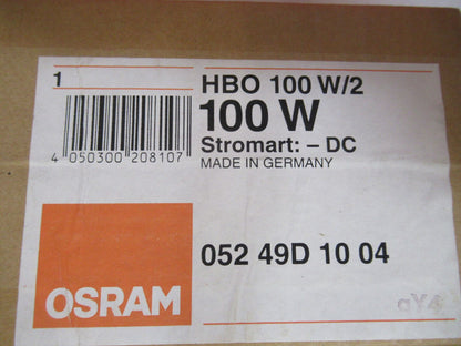 HBO OSRAM 100 W/2 LAMP BULB MICROSCOPE PART OPTICS AS PICTURED &S5-A-19