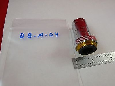 MICROSCOPE PART OBJECTIVE LEITZ WETZLAR GERMANY L32X OPTICS AS IS BIN#D8-A-04