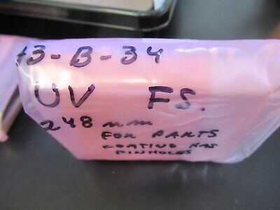 FOR PARTS OPTICAL COATED LENS UV ULTRAVIOLET OPTICS AS PICTURED &A3-B-34