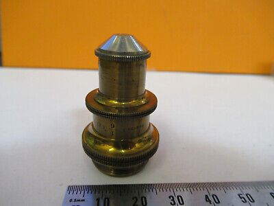 BAUSCH LOMB ANTIQUE 1/6 OBJECTIVE LENS MICROSCOPE PART AS PICTURED &A2-FT-76