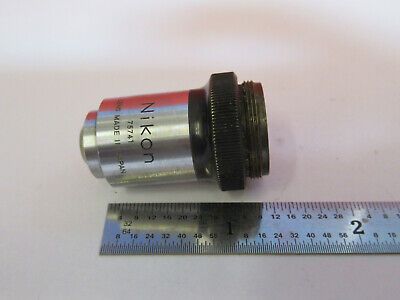 NIKON JAPAN OPTICS 40X OBJECTIVE LENS MICROSCOPE PART AS PICTURED &4B-A-63