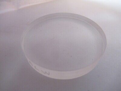 OPTICAL UV FUSED SILICA LENS [stained coating] OPTICS AS IS #A3-B-24