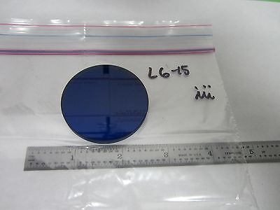 OPTICAL THICK BLUE GLASS FILTER LASER OPTICS BIN#L6-15