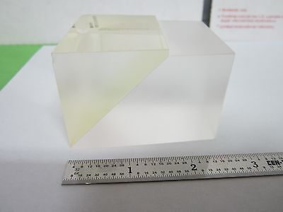 OPTICAL PRISM DUAL GLASS TYPE [chipped edge] MIL SPEC LASER OPTICS BIN#A5-B-17