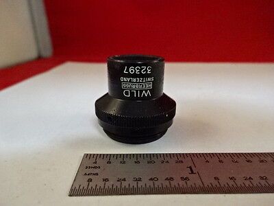 MICROSCOPE PART WILD HEERBRUGG 4X SWISS OBJECTIVE OPTICS AS IS #AM-44