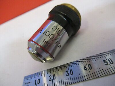 BAUSCH LOMB OBJECTIVE 100X /160 LENS OPTICS MICROSCOPE PART AS PICTURED &8Y-A-19