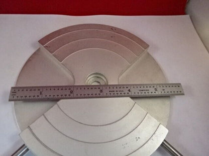 ALUMINUM STAGE WAFER SPECIMEN TABLE MICROSCOPE PART AS PICTURED &H1-C-20