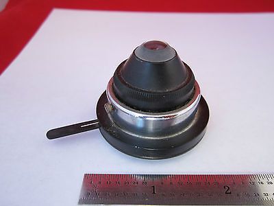 VINTAGE MICROSCOPE CONDENSER OPTICS + IRIS  BIN#7C mii