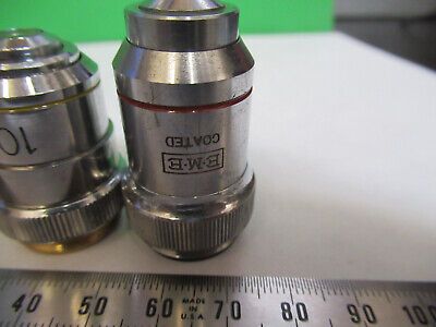 ASSORTED OBJECTIVES LENSES OPTICS LOT MICROSCOPE PART AS PICTURED Z1-A-60