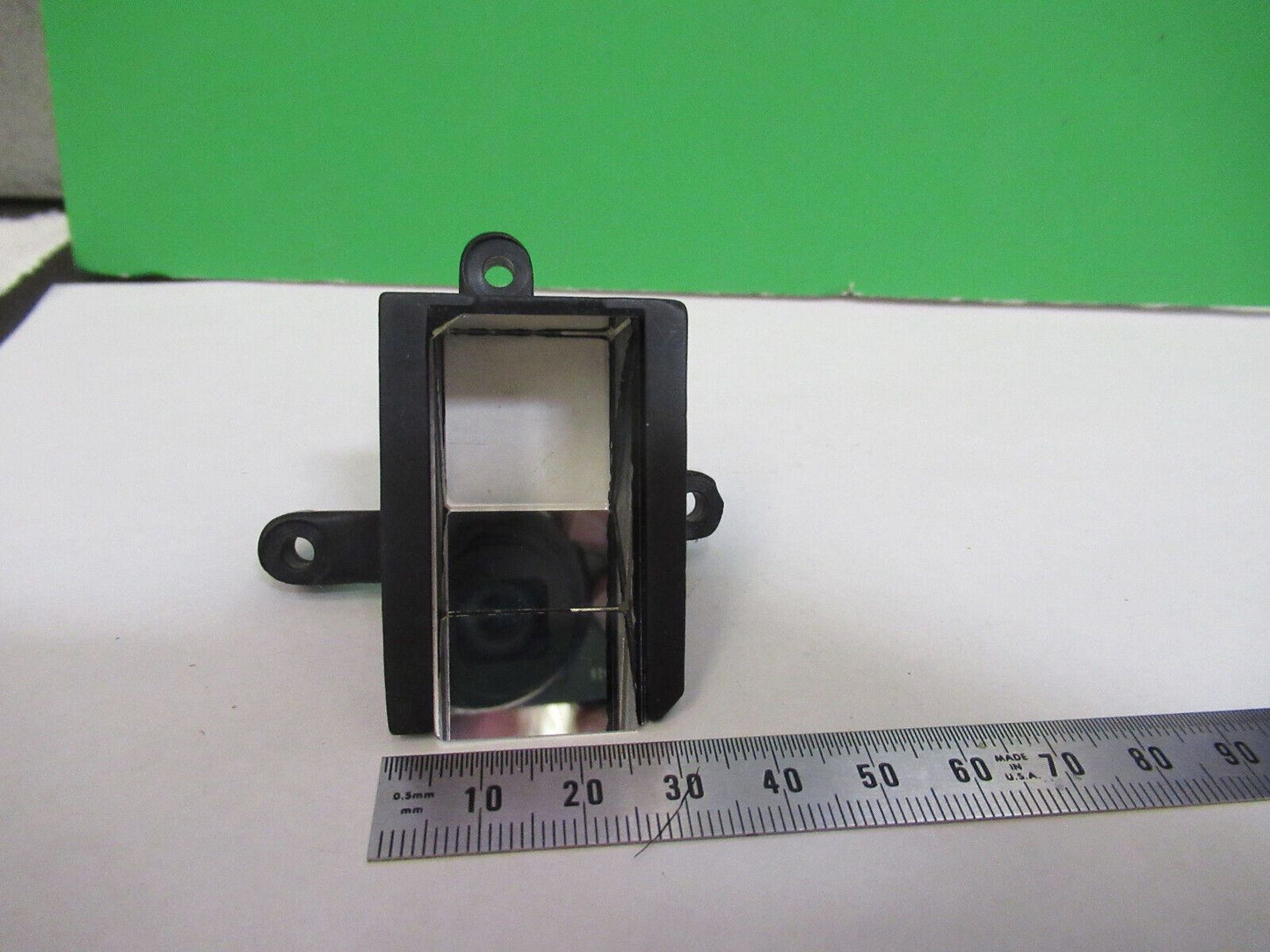 BAUSHC LOMB GLASS PRISM MOUNTED MICROSCOPE PART AS PICTURED &G2-A-130