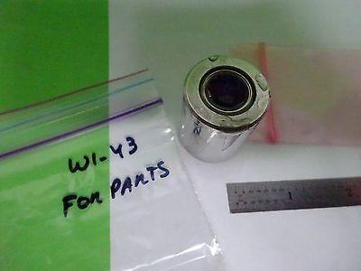 FOR PARTS MICROSCOPE OBJECTIVE RARE ?? OPTICS AS IS BIN#W1-43