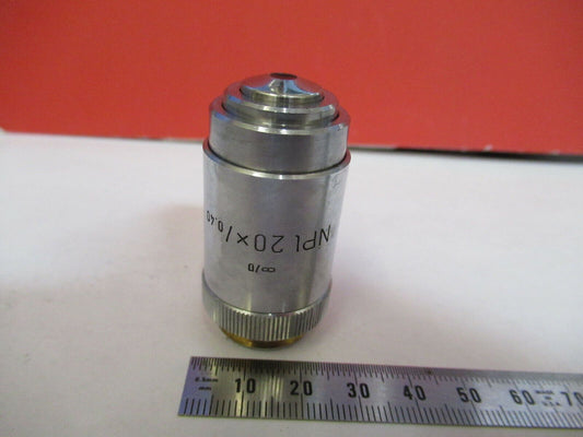 LEITZ WETZLAR OBJECTIVE 20X NPL INFINITY  MICROSCOPE PART as pictured B3-B-71